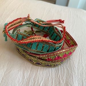beaded adjustable bracelet pack
